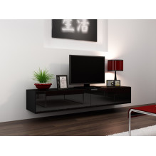 Cama TV stovas VIGO '180' 30 / 180 / 40 juodas / juodas blizgus