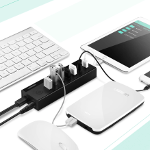 Ugreen daugiafunkcis HUB 7in1 USB-A – 7xUSB-A 5Gb/s juodas (US219)