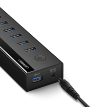 Ugreen daugiafunkcis HUB 7in1 USB-A – 7xUSB-A 5Gb/s juodas (US219)