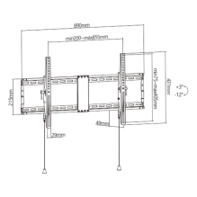 Gembird WM-90T-01 TV mount 2.29 m (90&quot;) Black