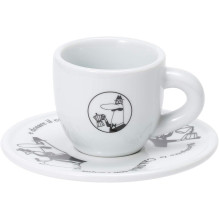 Set of 4 espresso cups BIALETTI CAROUSEL Porcelain 4x 50 ml White