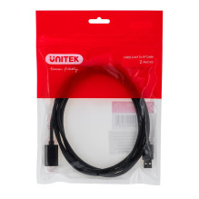 UNITEK Y-C450GBK USB cable 2 m USB 2.0 USB A Black