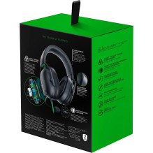 „Razer Blackshark V2 X“ laisvų rankų įranga su laidine ausine žaidimams, juoda, žalia