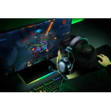 „Razer Blackshark V2 X“ laisvų rankų įranga su laidine ausine žaidimams, juoda, žalia