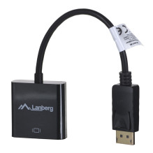 Lanberg AD-0007-BK vaizdo kabelio adapteris 0,1 m DisplayPort DVI-D Black