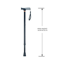 Aluminium walking stick with soft grip AR-0