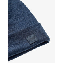 Buff Heavyweight merino vilnos beanie - Indigo