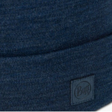 gorro BUFF MERINO HEAVYWEIGHT BEANIE SOLID NIGHT BLUE