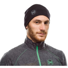 BUFF MERINO MIDWEIGHT BEANIE SOLID BLACK Cap.