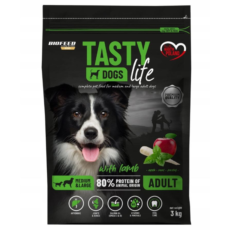 BIOFEED Tasty Life medium and large Lamb - dry dog food - 3kg