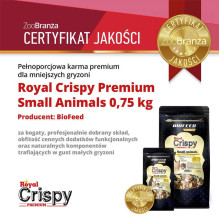 BIOFEED Royal Crispy Premium Small Animals - maistas graužikams - 750g