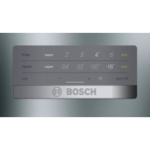 Bosch Serie 4 KGN397IEQ fridge-freezer Freestanding 368 L E Stainless steel