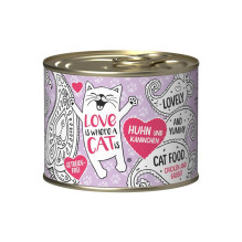 LOVE IS WHERE A CAT IS® Chicken with rabbit - wet cat food - 200g