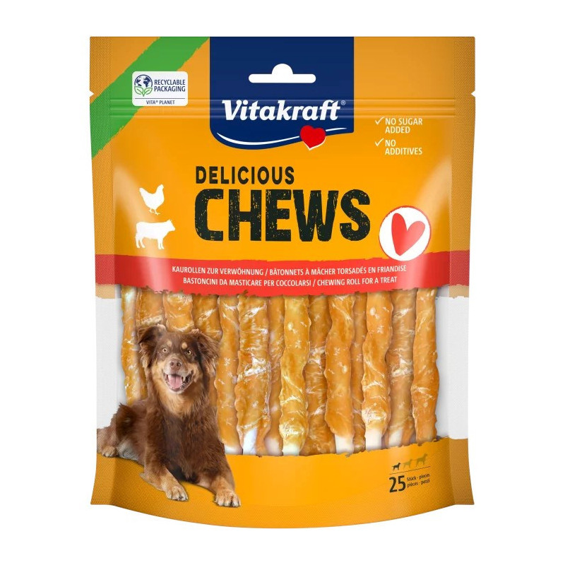 VITAKRAFT Chews Deli with Chicken S - dog treat - 25 pieces