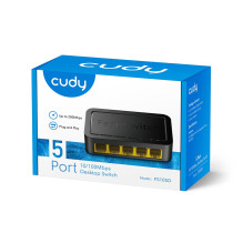 Cudy FS105D network switch Fast Ethernet (10 / 100) Black