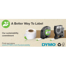 DYMO D1 Standard - Black on White - 12mm