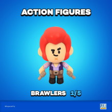 BRAWL STARS S1 VEIKSMŲ FIGŪRĖS 11cm - COLT