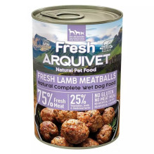 ARQUIVET Fresh Lamb meatballs in sauce - wet dog food - 400g