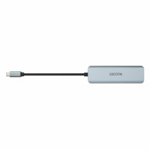 DICOTA D32061 4 viename šakotuvas USB-C 4 viename didelės spartos 10 Gbps sidabrinis