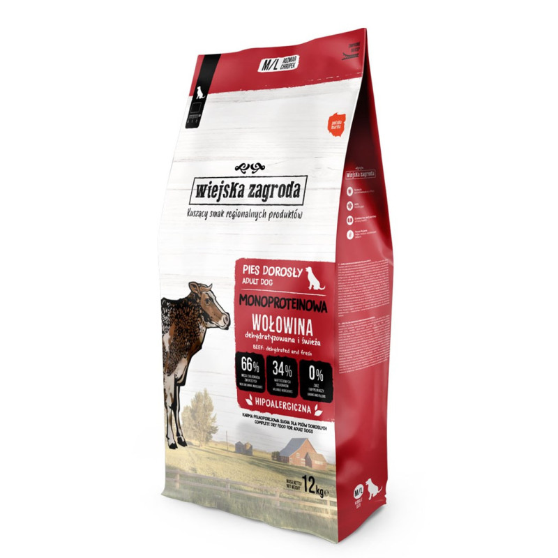 COUNTRY FARM Monoprotein Beef - dry dog ​​food - 12kg