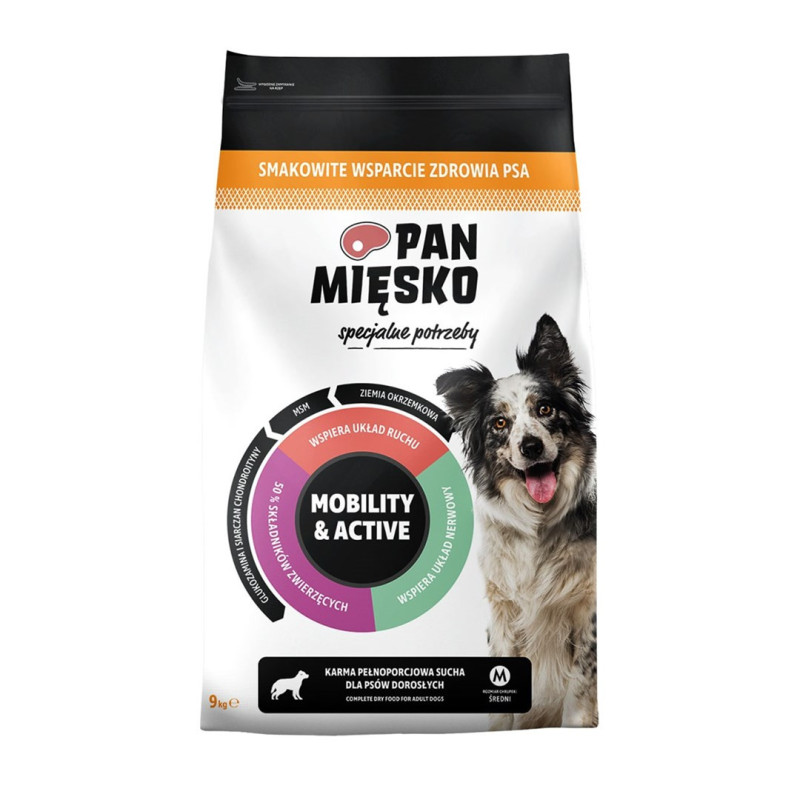 PAN MIĘSKO Special needs Mobility &amp; Active- dry dog food - 9kg