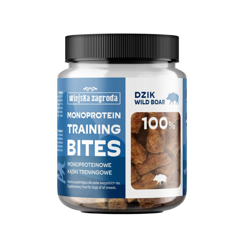 WIEJSKA ZAGRODA Monoprotein training bites Wild boar - dog treat - 150g