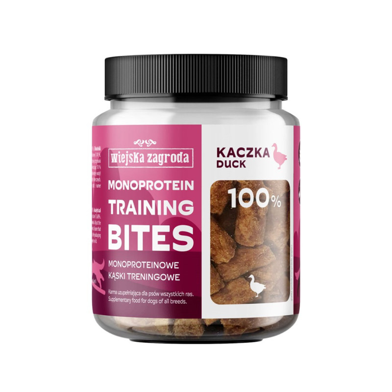 WIEJSKA ZAGRODA Monoprotein training bites Duck - dog treat - 150g