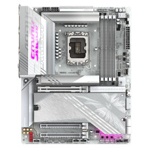 GIGABYTE Z890 AORUS ELITE X ICE pagrindinė plokštė – Palaiko Intel Core Ultra (Series 2) CPU, 16+1+2 fazių VRM, iki 9500