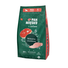 PAN MIĘSKO with herbs Beef with rabbit M - dry dog food - 9kg