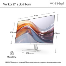 HP Series 5 27 colių FHD monitorius su garsiakalbiais – 527sa