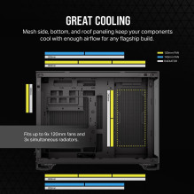 Corsair 2500X Midi bokštas juodas