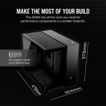 Corsair 2500X Midi bokštas juodas