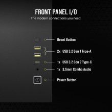 Corsair 2500X Midi bokštas juodas