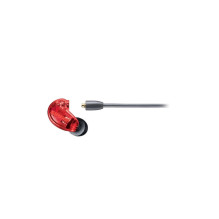 Shure SE215SPE-RD-EFS – į ausis įdedamos ausinės su vienu keitikliu ir 3,5 mm laidu (raudonas)