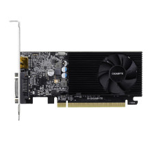 Graphics Card, GIGABYTE, NVIDIA GeForce GT 1030, 2 GB, GDDR4, 64 bit, PCIE 3.0 16x, Memory 2100 MHz, GPU 1177 MHz, Singl