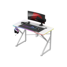 Huzaro Hero 1.7 RGB White - gaming table