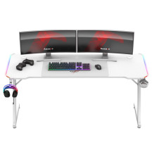 Huzaro Hero 4.8 White RGB - gaming desk