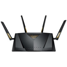 Wireless Router, ASUS, Wireless Router, 6000 Mbps, Mesh, Wi-Fi 6, USB 3.2, 1 WAN, 4x10 / 100 / 1000M, 2x2.5GbE, Number o