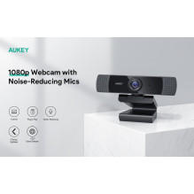 AUKEY PC-LM1E internetinė kamera 2 MP 1920 x 1080 pikselių USB juoda