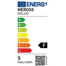 Išmanioji lemputė, MEROSS, energijos suvartojimas 9 vatai, 200–240 V, spindulio kampas 180 laipsnių, MSL120HK(EU)