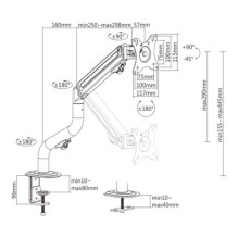 DISPLAY ACC MOUNTING ARM / 17-32&quot; MA-DA1-02 GEMBIRD