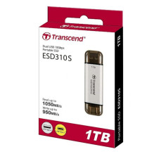 External SSD, TRANSCEND, ESD310, 1TB, USB-C, USB, 3D NAND, Write speed 950 MBytes / sec, Read speed 1050 MBytes / sec, T