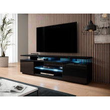 RTV cabinet EVA 180x40x56 black glossy