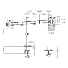 DISPLAY ACC MOUNTING ARM / 17-32&quot; MA-D2-01 GEMBIRD