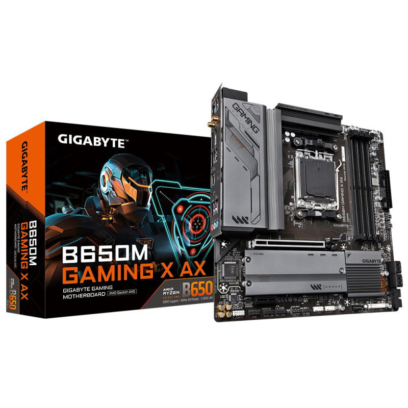 Mainboard, GIGABYTE, AMD B650, SAM5, Micro-ATX, Memory DDR5, Memory slots 4, 1xPCI-Express 3.0 1x, 1xPCI-Express 4.0 16x