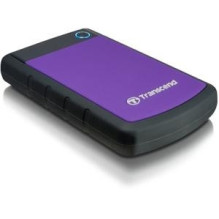 External HDD, TRANSCEND, StoreJet, 1TB, USB 3.0, Colour Purple, TS1TSJ25H3P