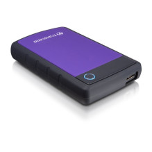 External HDD, TRANSCEND, StoreJet, 1TB, USB 3.0, Colour Purple, TS1TSJ25H3P