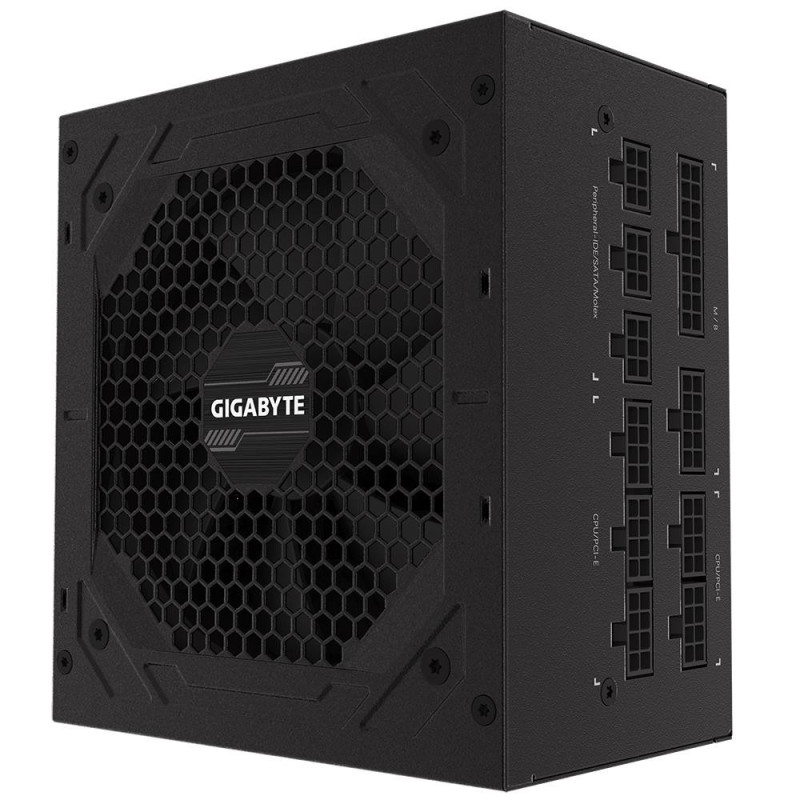 Power Supply, GIGABYTE, GP-P750GM, 750 Watts, Efficiency 80 PLUS GOLD, PFC Active, MTBF 100000 hours, GP-P750GM