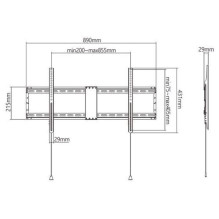 TELEVIZORIAUS ACC SIENOS MONTAVIMAS 43-90&quot; / WM-90F-01 GEMBIRD