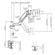 DISPLAY ACC MOUNTING ARM / 17-32&quot; MA-DA1P-01 GEMBIRD